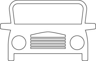 bil linje ikon design vektor