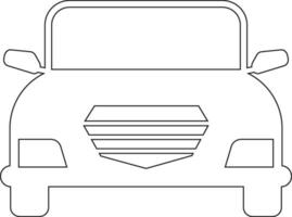 bil linje ikon design vektor
