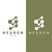 Neuron Logo, cel DNA Netzwerk Vektor, und Partikel Technologie, einfach Illustration Vorlage Design vektor