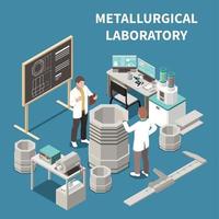 isometrische Zusammensetzungsvektorillustration der Metallindustrie vektor