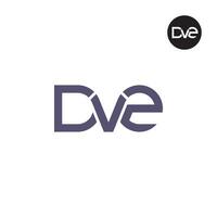 Brief dv2 Monogramm Logo Design vektor