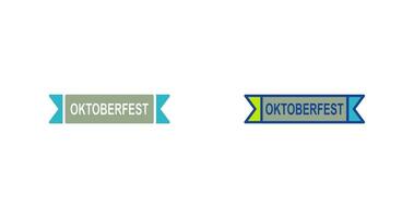 oktoberfest baner vektor ikon