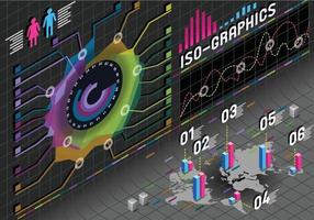 Infografik Blumenhistogramm Vektor