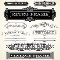 Vintage-Kalligraphie-Designelemente vektor