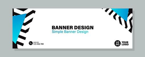 bunt Vorlage Banner mit Gradient Farbe und schwarz Farbe. Design mit abstrakt Form. vektor