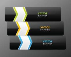 glänsande vektor banner design