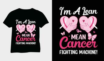 bröst cancer medvetenhet t-shirt design vektor