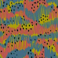 abstrakt nahtlos Muster mit Bleistift Kritzeleien. Rosa und Blau, Grün Linie Kunst und schwarz Punkte. Hand gezeichnet Vertikale kritzeln Textur vektor
