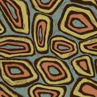 Hand gezeichnet Stammes- ethnisch nahtlos Muster. gezeichnet mit Kreide Textur mit Kreis Formen Flecken, Flecken und Grunge Wirkung. abstrakt Muster mischen vektor