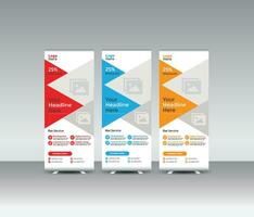 corporate business roll-up banner designmall vektor