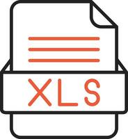 xls Datei Format Vektor Symbol