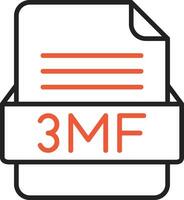 3mf Datei Format Vektor Symbol