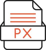 px Datei Format Vektor Symbol