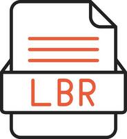 lbr Datei Format Vektor Symbol