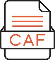 caf Datei Format Vektor Symbol