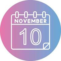 10 november vektor ikon