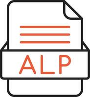 alp Datei Format Vektor Symbol