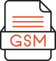 gsm Datei Format Vektor Symbol