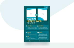 medizinisch Flyer Krankenhaus Gesundheitswesen Banner Design Flyer Vorlage vektor