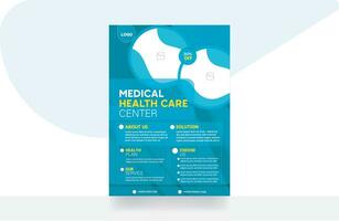 medizinisch Flyer korporativ Gesundheitswesen Klinik Banner medizinisch Flyer Hintergrund Vorlage vektor