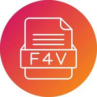 f4v Datei Format Vektor Symbol