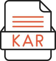 Kar Datei Format Vektor Symbol