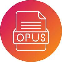 Opus Datei Format Vektor Symbol