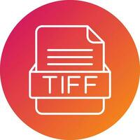 tIFF fil formatera vektor ikon