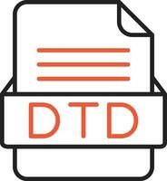 dtd Datei Format Vektor Symbol