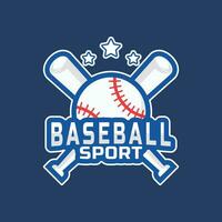 baseboll sport logotyp design för din team vektor