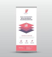 Business Rollup-Banner-Design oder Stand-Up-Banner-Design vektor