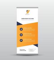 Business Rollup-Banner-Design oder Stand-Up-Banner-Design vektor