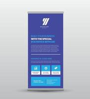 Business Rollup-Banner-Design oder Stand-Up-Banner-Design vektor