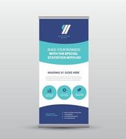 Business Rollup-Banner-Design oder Stand-Up-Banner-Design vektor