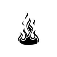 Feuer Symbol Vektor Satz. Flamme Illustration Zeichen Sammlung. brennen Symbol. heiß Logo.