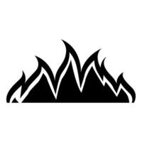 Feuer Symbol Vektor Satz. Flamme Illustration Zeichen Sammlung. brennen Symbol. heiß Logo.