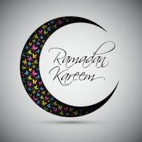 ramadan kareem bakgrundsdesign. vektor illustration