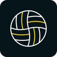 Volleyball-Vektor-Icon-Design vektor