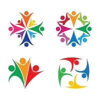 Community Care Logo Bilder Design vektor