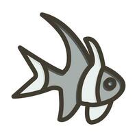 banggai cardinalfish vektor tjock linje fylld färger ikon för personlig och kommersiell använda sig av.
