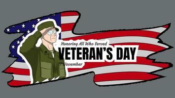 veteraner dag vektor design för klistermärke, baner eller affisch
