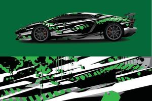 sport bil dekal wrap design vektor