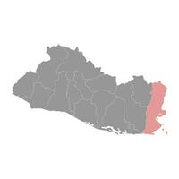 la union avdelning Karta, administrativ division av el salvador. vektor