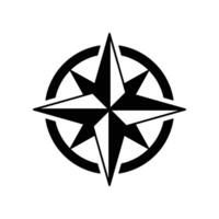 Kompass Wind Rose Symbol. nautisch Richtung und Navigation zum Erdkunde Erkundung. Vektor Illustration Design.