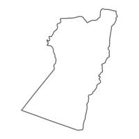 nimruz provins Karta, administrativ division av afghanistan. vektor