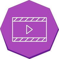 unik video och animering vektor ikon