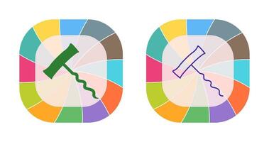 einzigartiges Korkenzieher-Vektorsymbol vektor