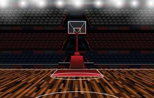 Konzept des Basketballstadions vektor