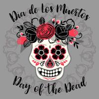 Dia de los muertos. Dag för de döda. Vektor designelement.