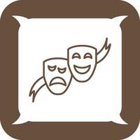 teater masker vektor ikon